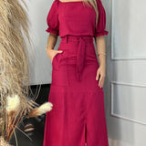 Vestido Celina Magenta