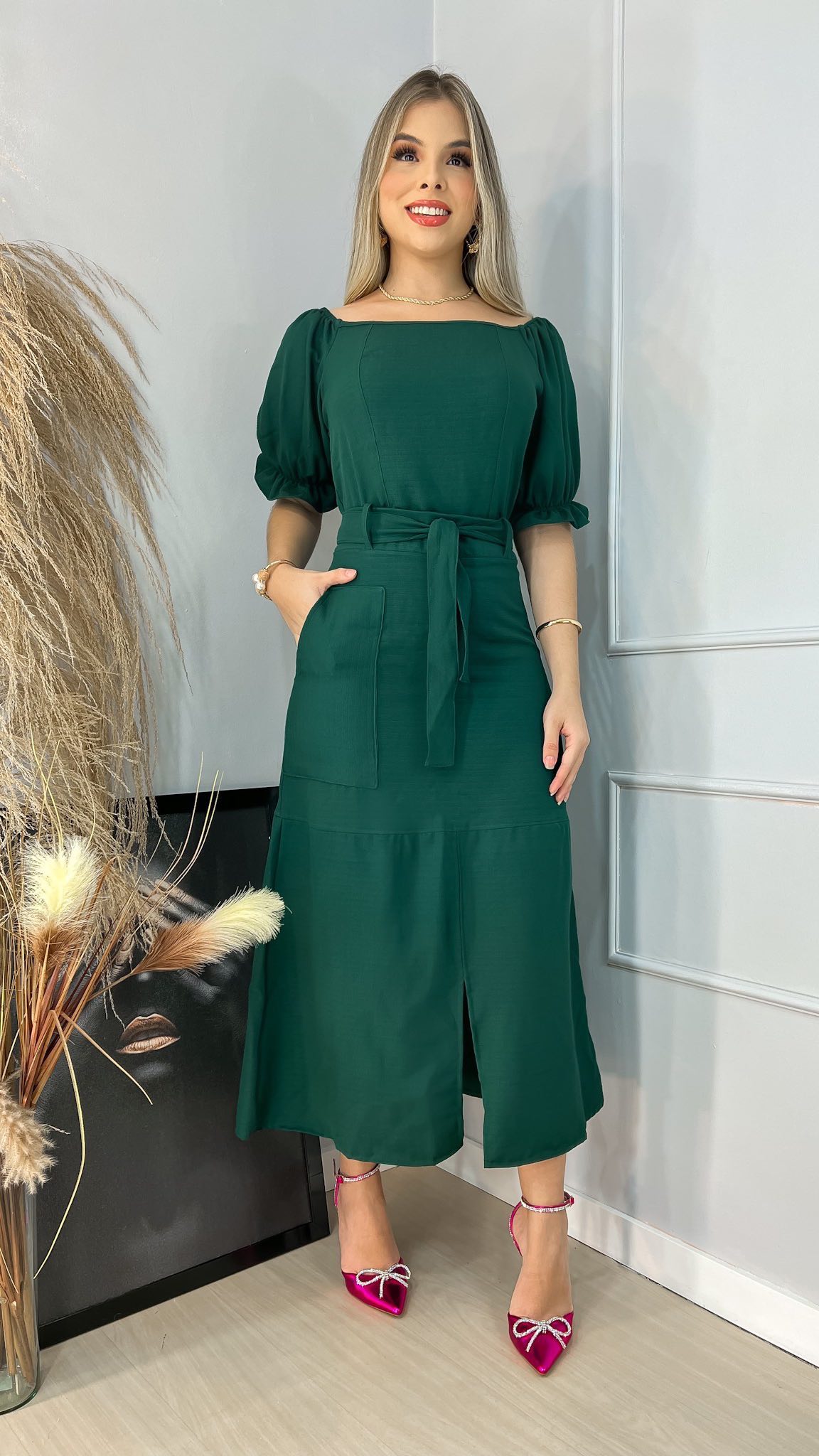 Vestido Celina Verde