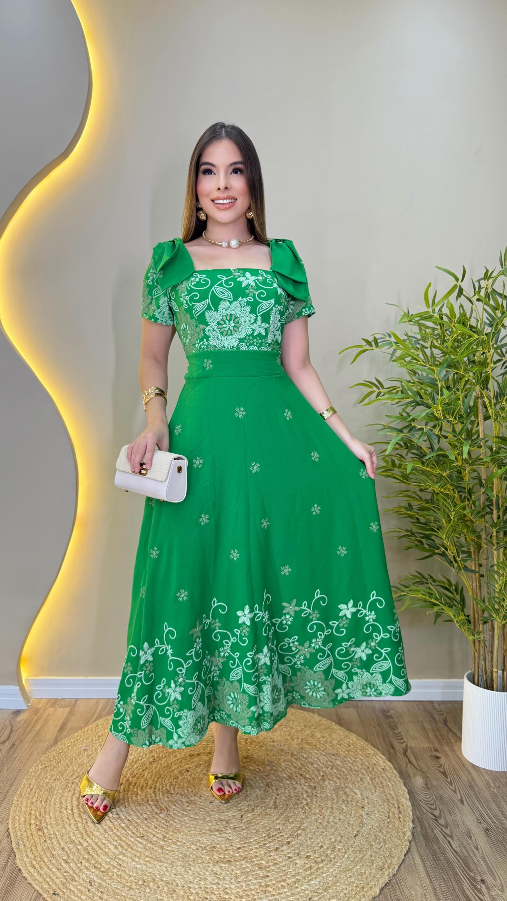 Vestido Helena Verde Encanto